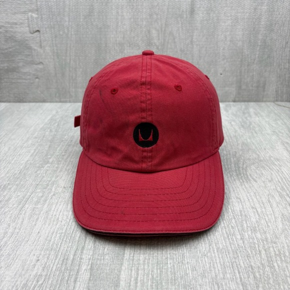 Vintage Y2K Herman Miller Hat Cap Strap Back Red Canvas Baseball Furniture - Picture 1 of 6
